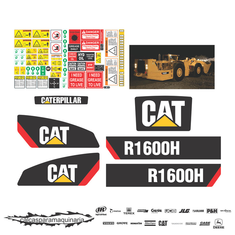 JUEGO DE CALCAS DE RESTAURACION PARA ELPHINSTONER 1600H NVO