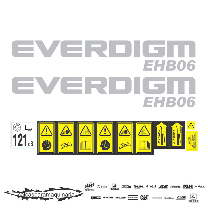 JUEGO DE CALCAS DE RESTAURACION PARA EVERDIGM EHB06