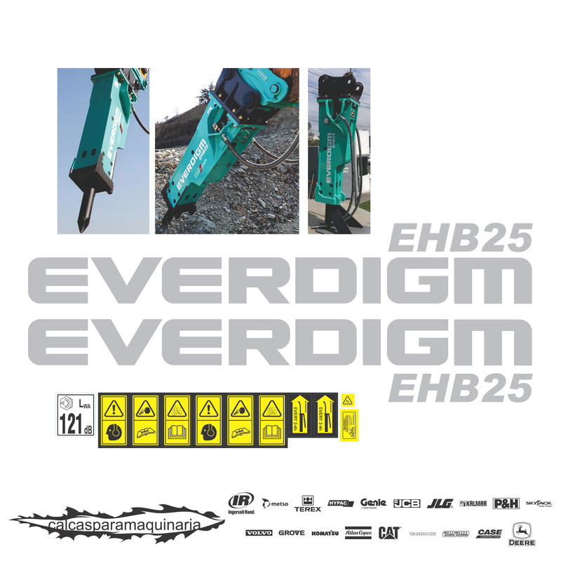 JUEGO DE CALCAS DE RESTAURACION PARA EVERDIGM EHB25