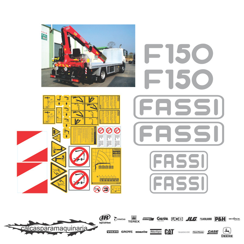JUEGO DE CALCAS DE RESTAURACION PARA FASSI F150