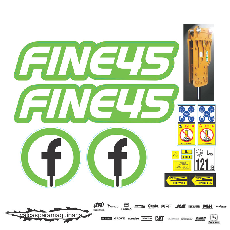 JUEGO DE CALCAS DE RESTAURACION PARA FINE 45