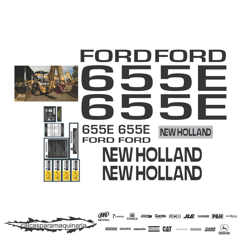 JUEGO DE CALCAS DE RESTAURACION PARA FORD 655E 