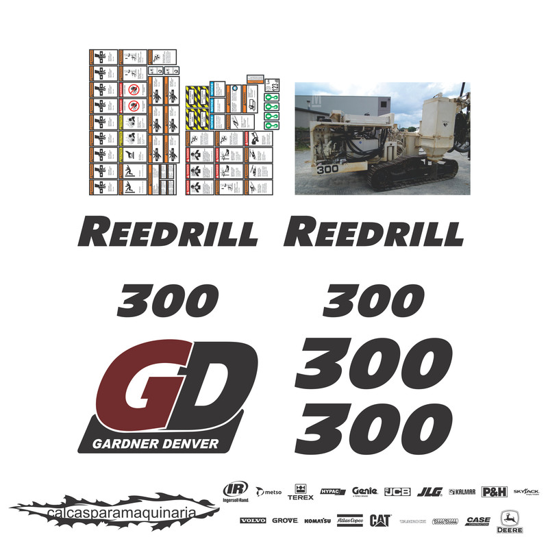 JUEGO DE CALCAS DE RESTAURACION PARA GARDENER DP300