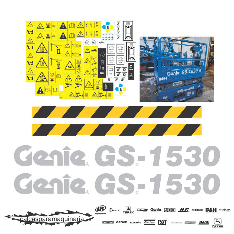 JUEGO DE CALCAS DE RESTAURACION PARA GENIE GS1530