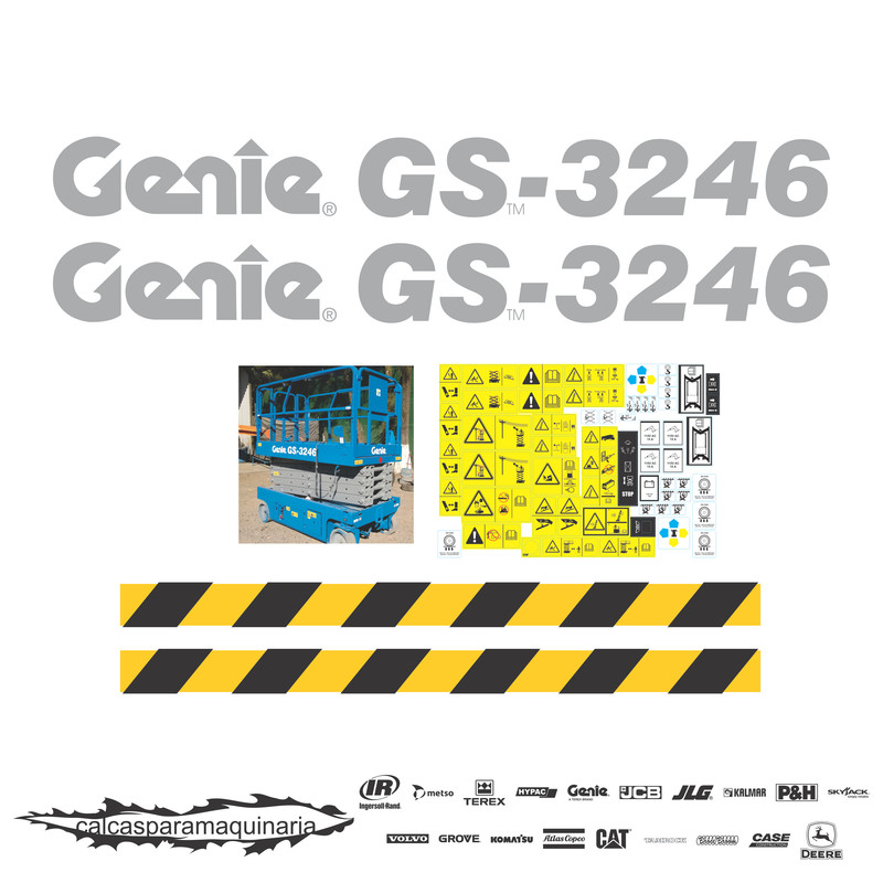 JUEGO DE CALCAS DE RESTAURACION PARA GENIE GS3246ES
