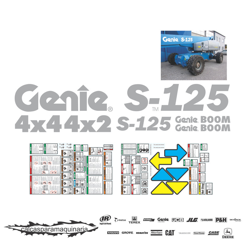 JUEGO DE CALCAS DE RESTAURACION PARA GENIE S125