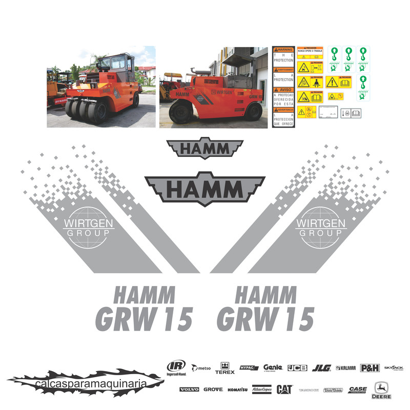 JUEGO DE CALCAS DE RESTAURACION PARA HAMM GRW15