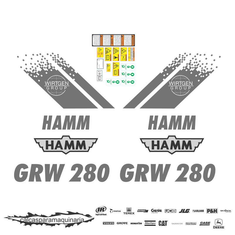 JUEGO DE CALCAS DE RESTAURACION PARA HAMM GRW280