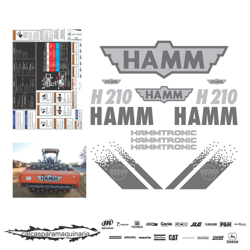 JUEGO DE CALCAS DE RESTAURACION PARA HAMM H210