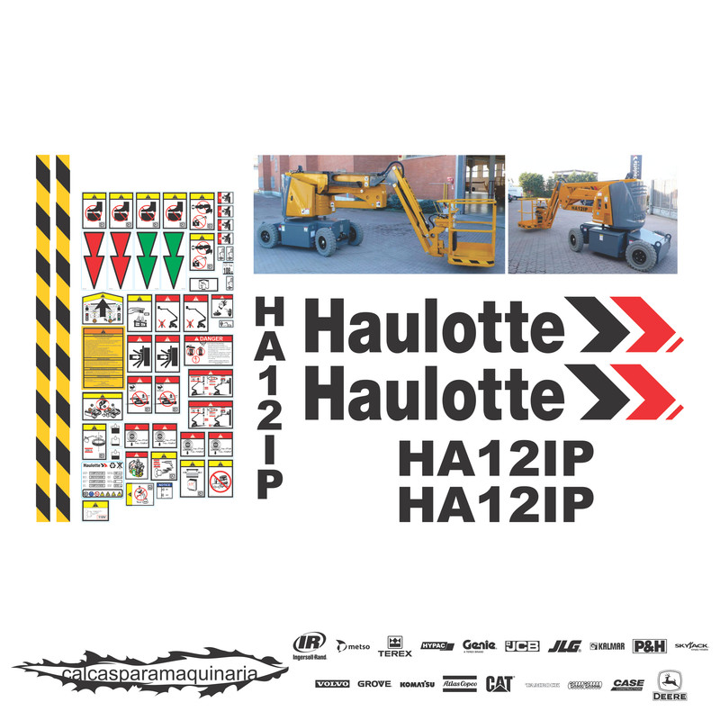 JUEGO DE CALCAS DE RESTAURACION PARA HAULOTTE HA12IP
