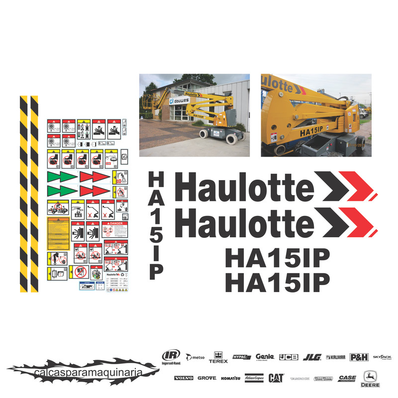 JUEGO DE CALCAS DE RESTAURACION PARA HAULOTTE HA15IP