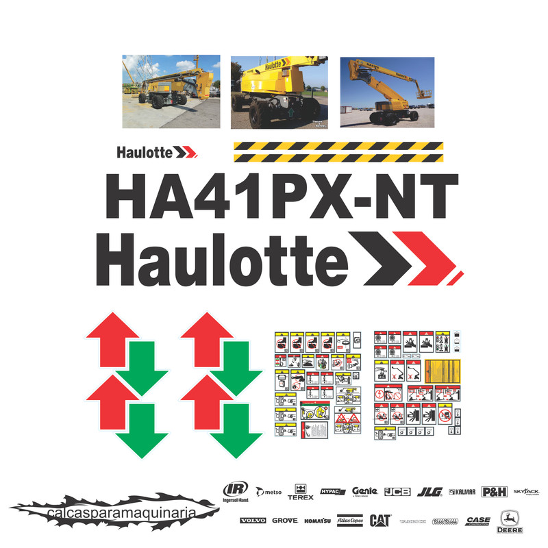 JUEGO DE CALCAS DE RESTAURACION PARA HAULLOTE HA41PXNT