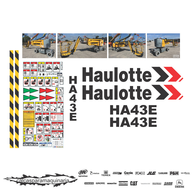 JUEGO DE CALCAS DE RESTAURACION PARA HAULLOTE HA43E