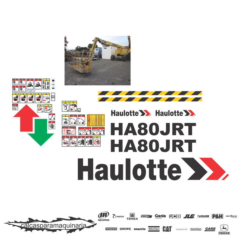 JUEGO DE CALCAS DE RESTAURACION PARA HAULLOTE HA80JRT