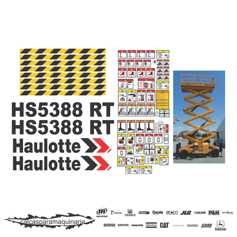JUEGO DE CALCAS DE RESTAURACION PARA HAULLOTE HS5388RT