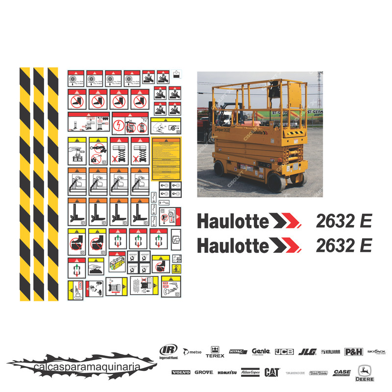 JUEGO DE CALCAS DE RESTAURACION PARA HAULLOTE 2632E