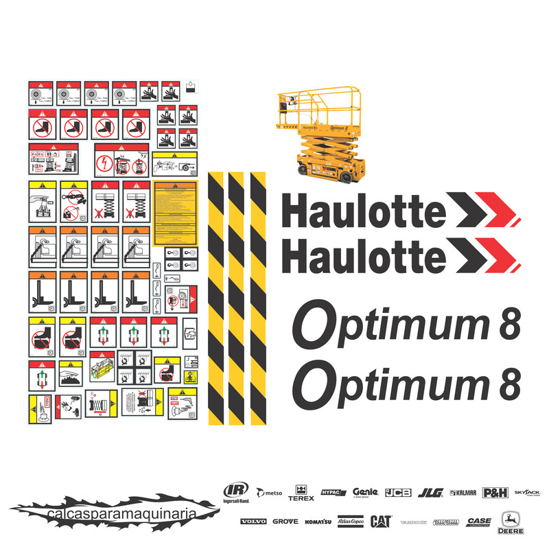 JUEGO DE CALCAS DE RESTAURACION PARA HAULLOTE OPTIMUM 8