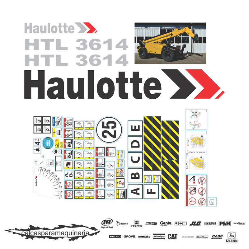 JUEGO DE CALCAS DE RESTAURACION PARA HAULLOTE HTL3614