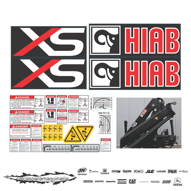 JUEGO DE CALCAS DE RESTAURACION PARA HIAB 288EPSCLX
