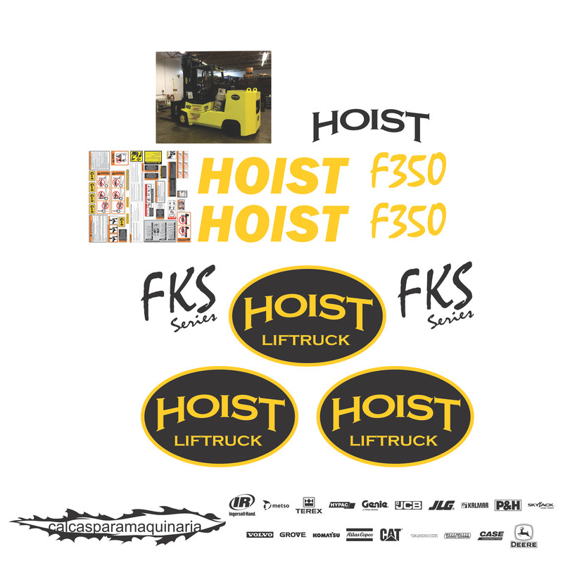 JUEGO DE CALCAS DE RESTAURACION PARA HOIST F350