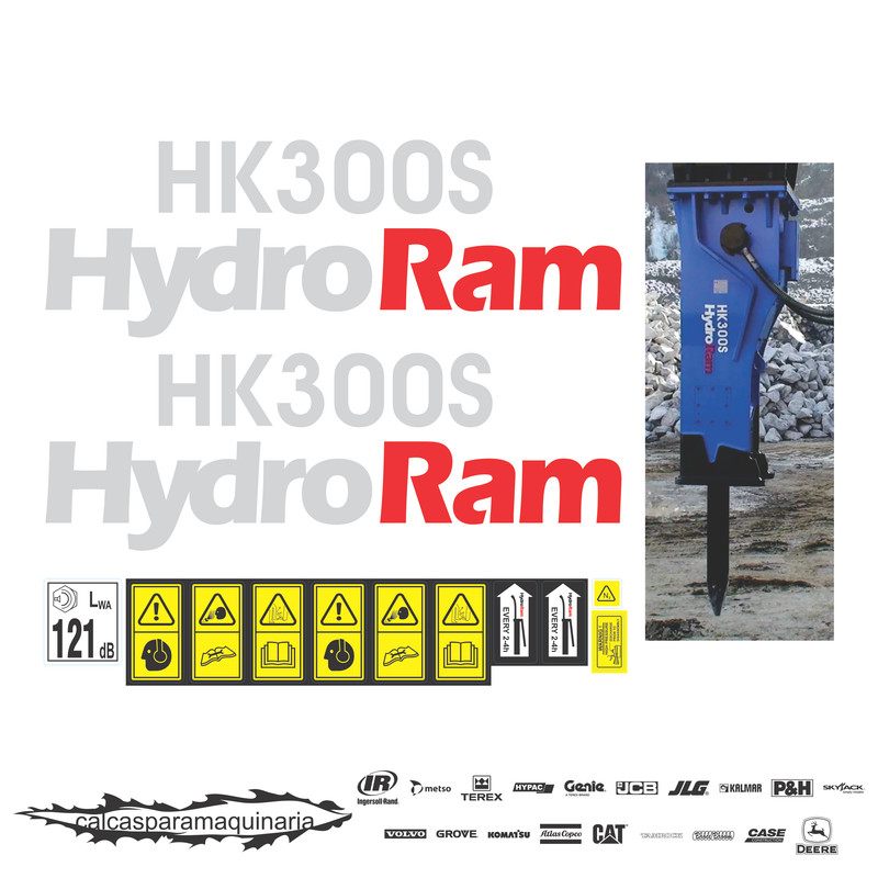 JUEGO DE CALCAS DE RESTAURACION PARA HYDRORAM HK300S