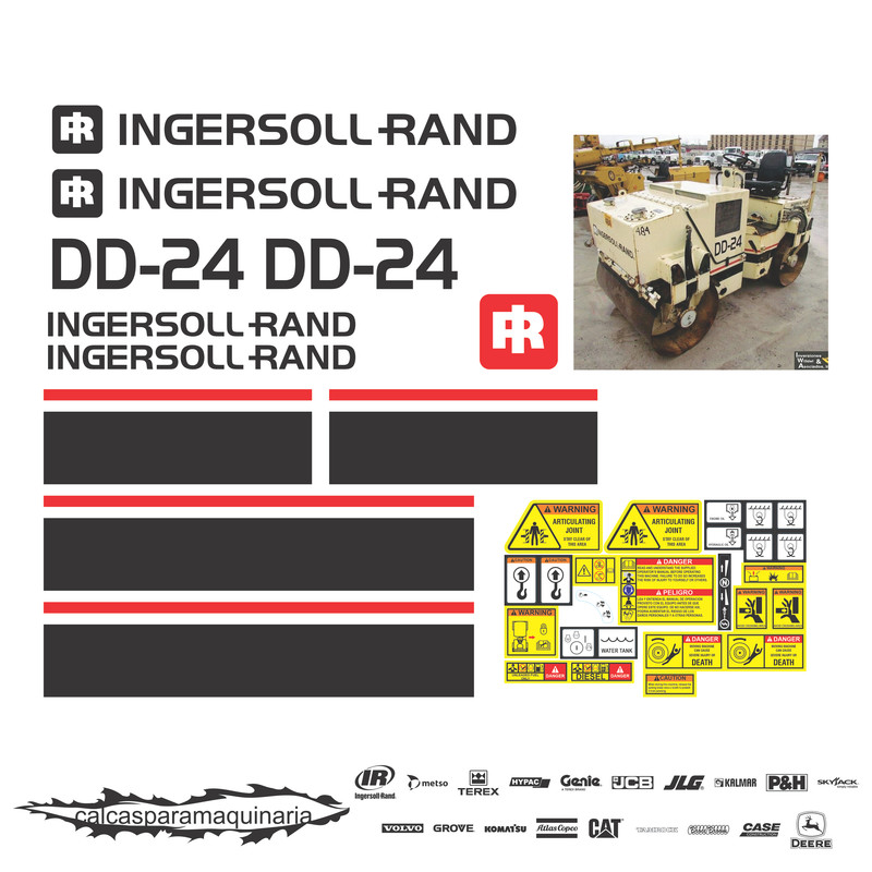 JUEGO DE CALCAS DE RESTAURACION PARA INGERSOLL RAND DD24 VJO