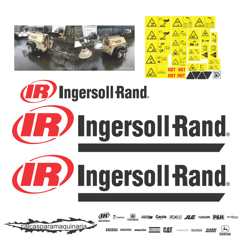 JUEGO DE CALCAS DE RESTAURACION PARA INGERSOLL RAND LT6K