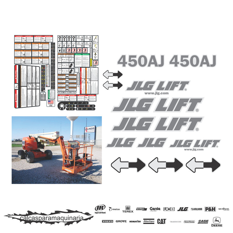 JUEGO DE CALCAS DE RESTAURACION PARA JLG 450AJ