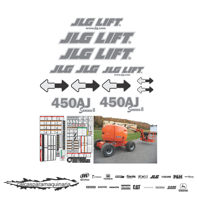 JUEGO DE CALCAS DE RESTAURACION PARA JLG 450AJ SERIE2