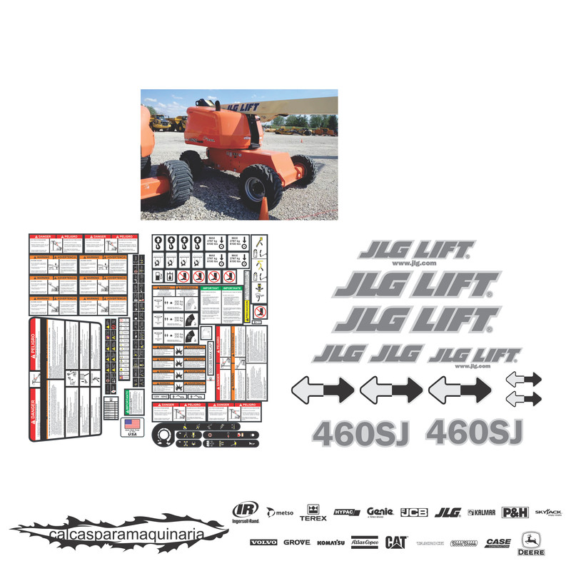 JUEGO DE CALCAS DE RESTAURACION PARA JLG 460SJ