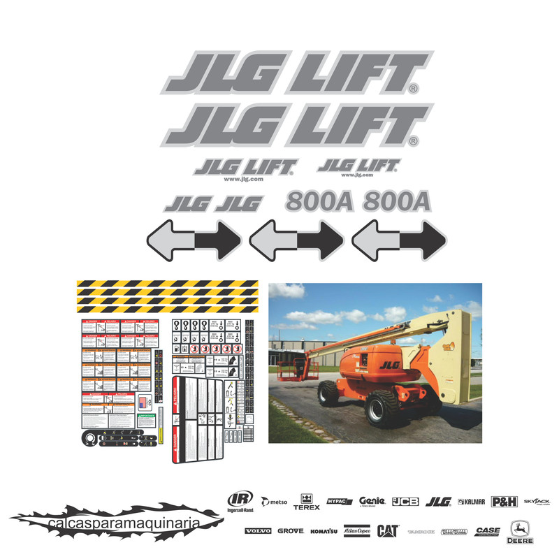 JUEGO DE CALCAS DE RESTAURACION PARA JLG 800A