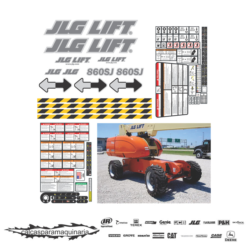 JUEGO DE CALCAS DE RESTAURACION PARA JLG 860SJ