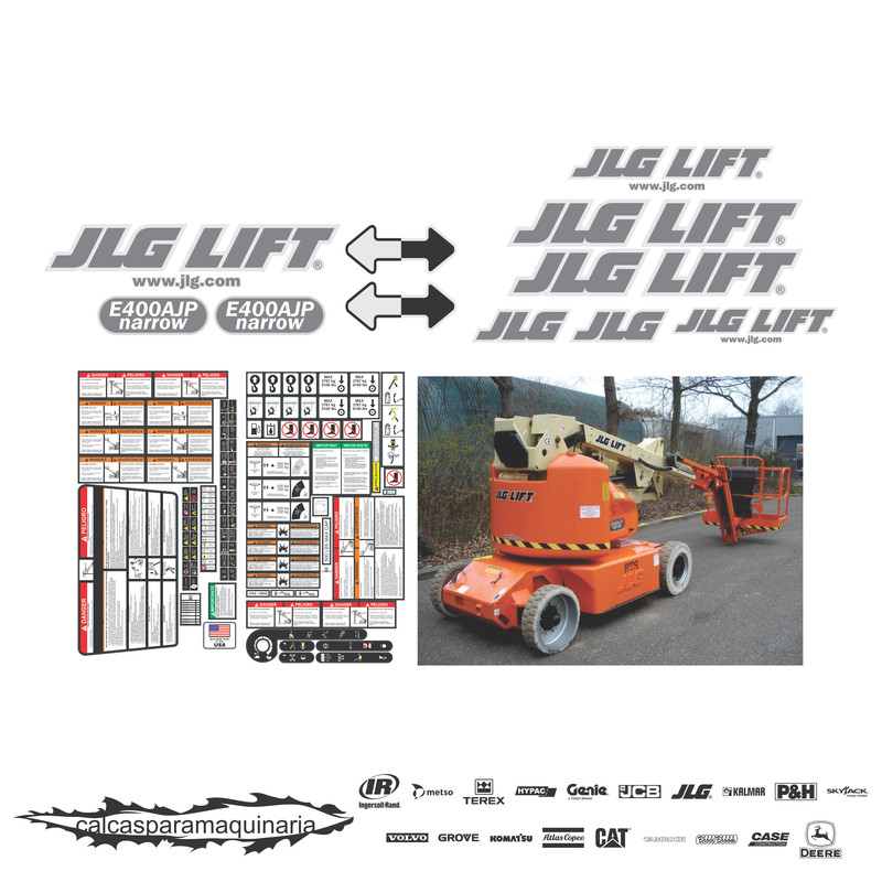 JUEGO DE CALCAS DE RESTAURACION PARA JLG E450AJP NARROW