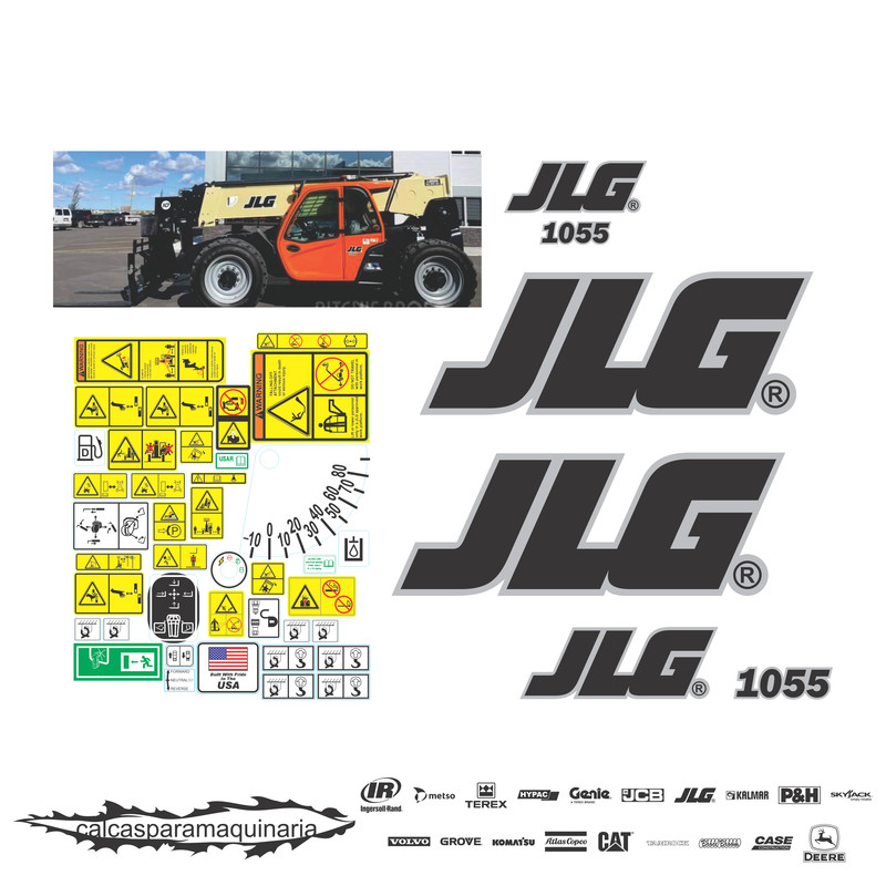 JUEGO DE CALCAS DE RESTAURACION PARA JLG 1055 NVO 