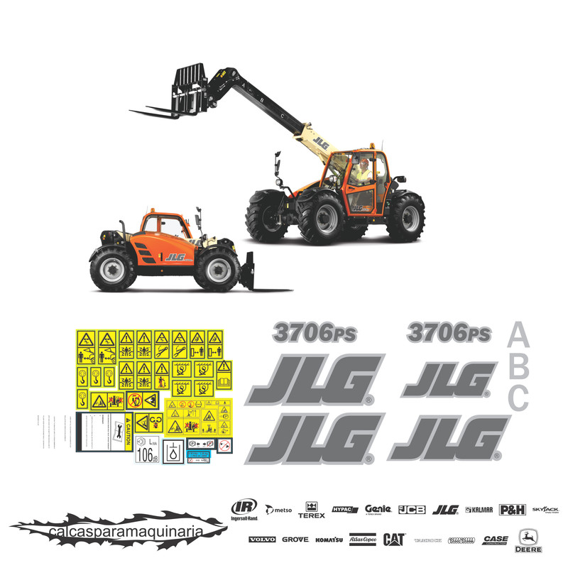 JUEGO DE CALCAS DE RESTAURACION PARA JLG 3706PS