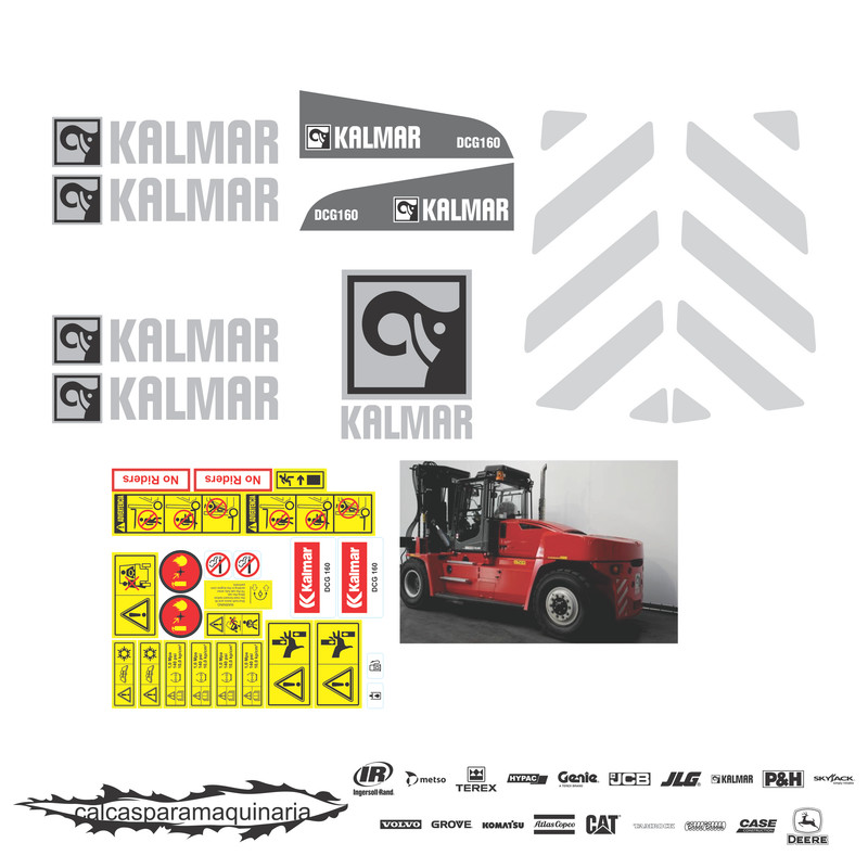 JUEGO DE CALCAS DE RESTAURACION PARA KALMAR DCG16012