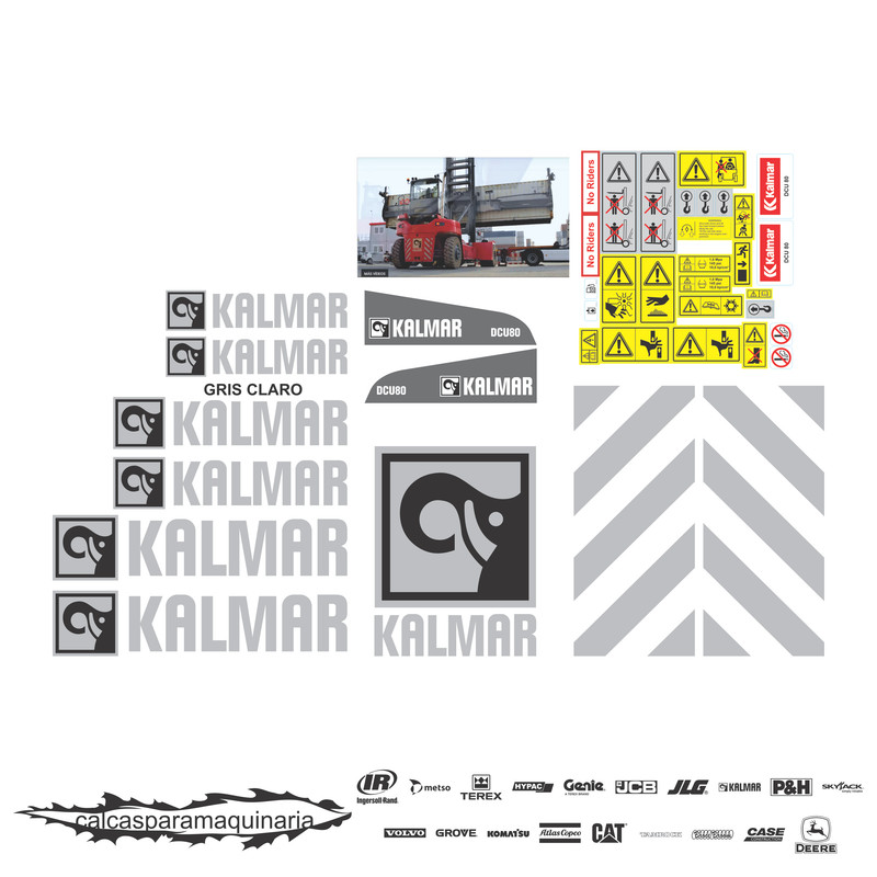JUEGO DE CALCAS DE RESTAURACION PARA KALMAR DCU80