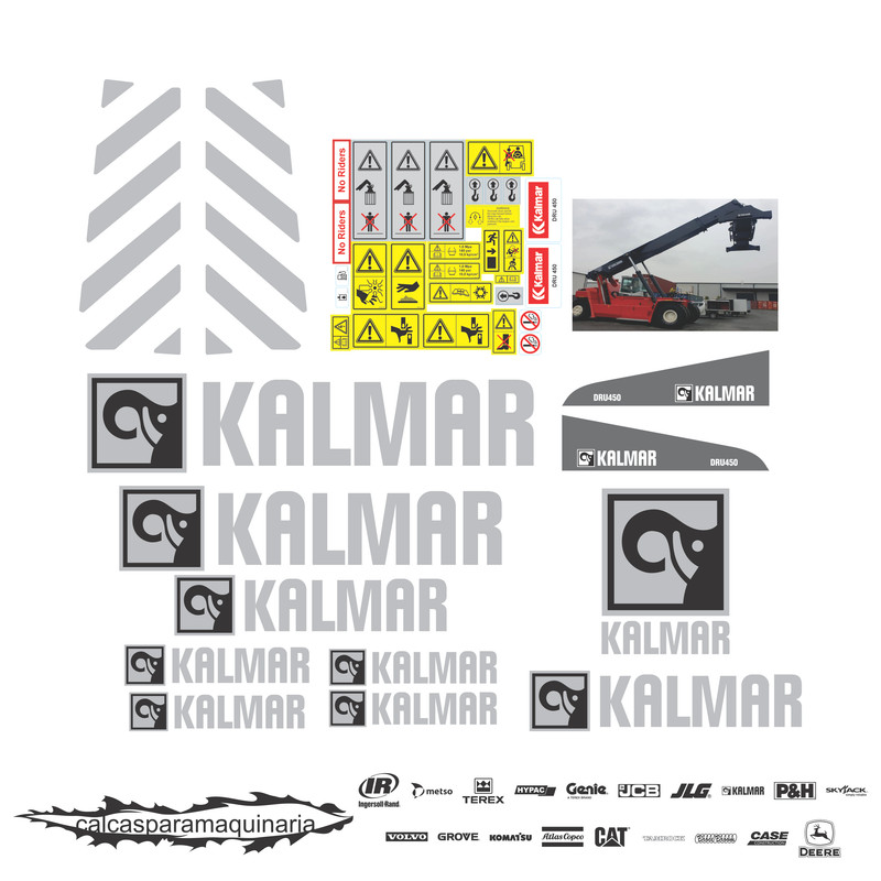 JUEGO DE CALCAS DE RESTAURACION PARA KALMAR DRU45062S5