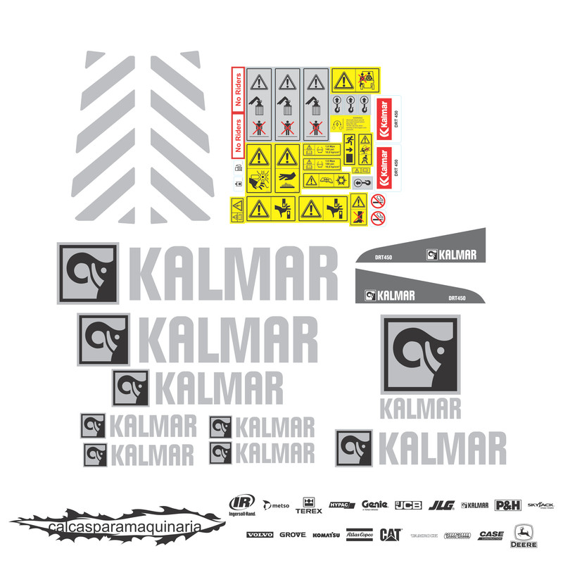 JUEGO DE CALCAS DE RESTAURACION PARA KALMAR DRT450