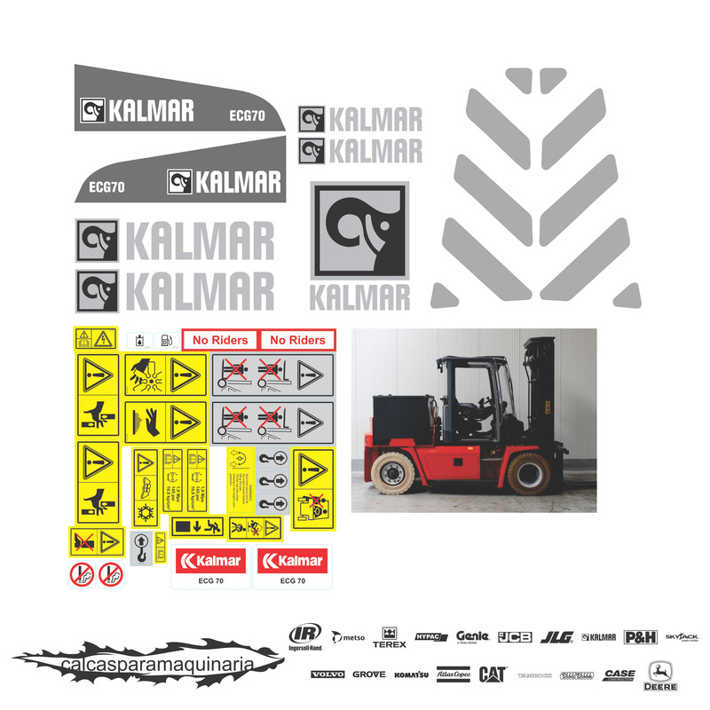 JUEGO DE CALCAS DE RESTAURACION PARA KALMAR ECG706