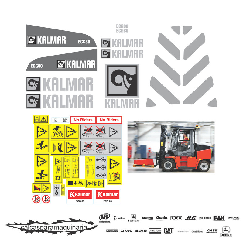 JUEGO DE CALCAS DE RESTAURACION PARA KALMAR ECG806