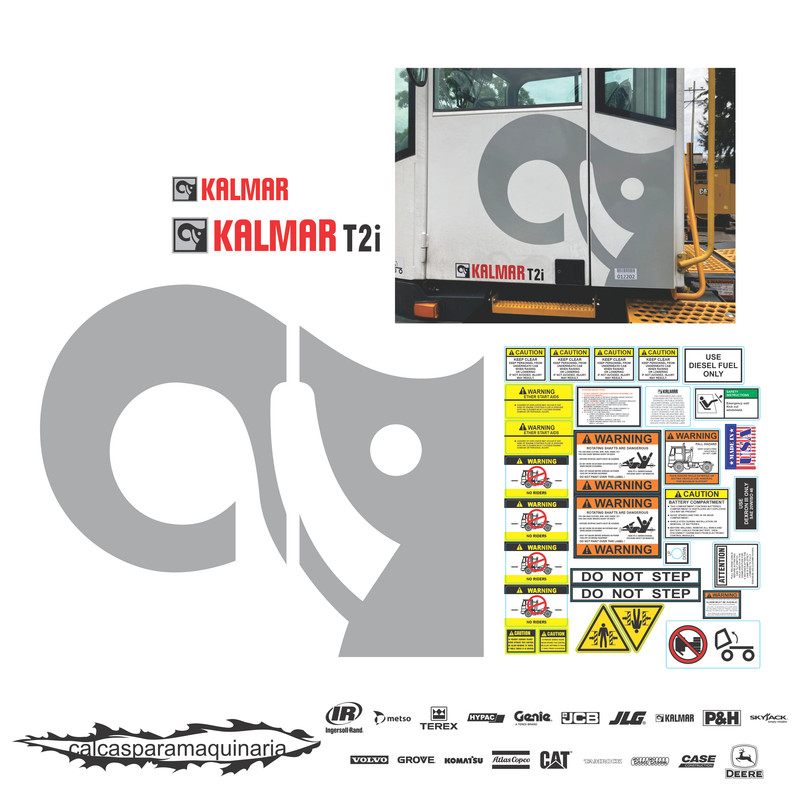JUEGO DE CALCAS DE RESTAURACION PARA KALMAR T2I 