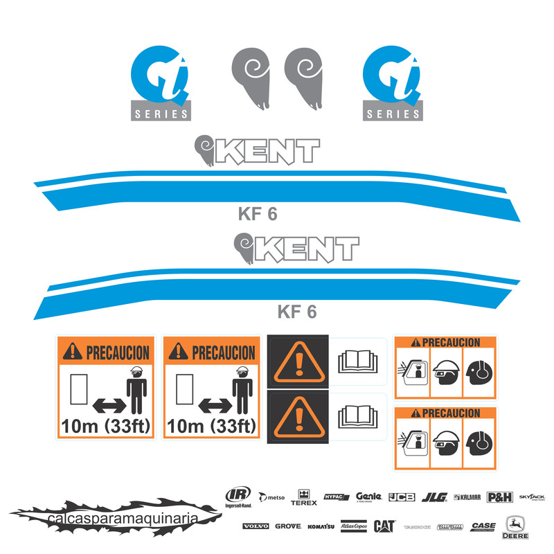 JUEGO DE CALCAS DE RESTAURACION PARA KENT KF6