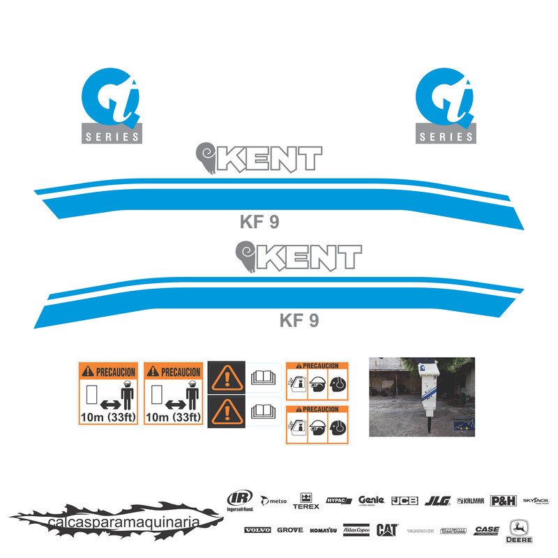 JUEGO DE CALCAS DE RESTAURACION PARA KENT KF9