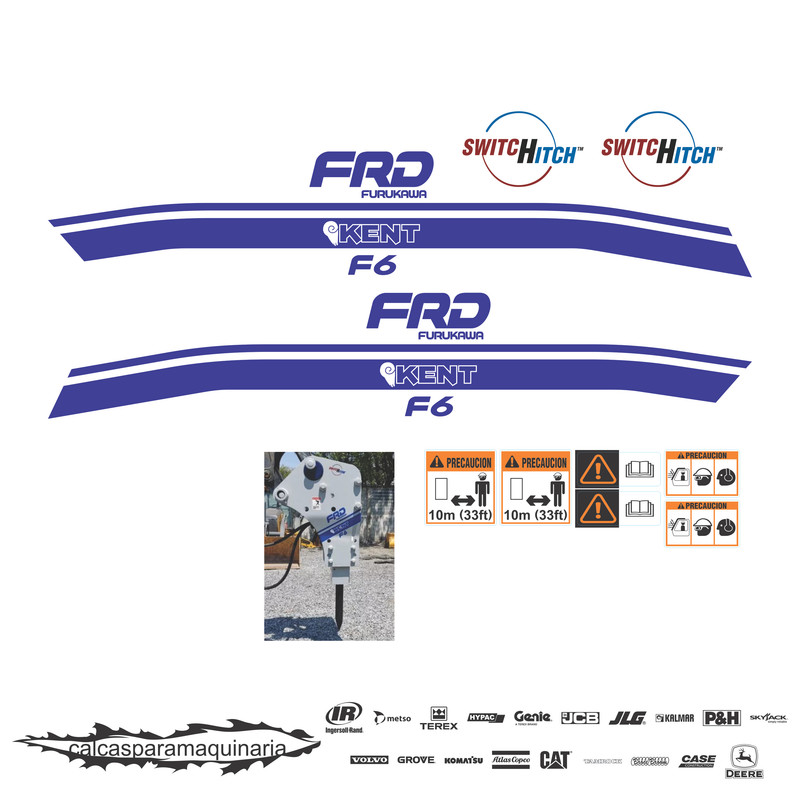 JUEGO DE CALCAS DE RESTAURACION PARA KENT F6