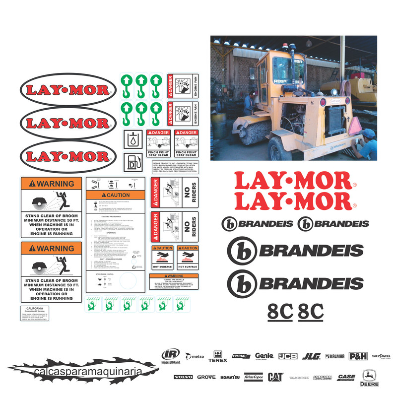 JUEGO DE CALCAS DE RESTAURACION PARA LAY MOR C8