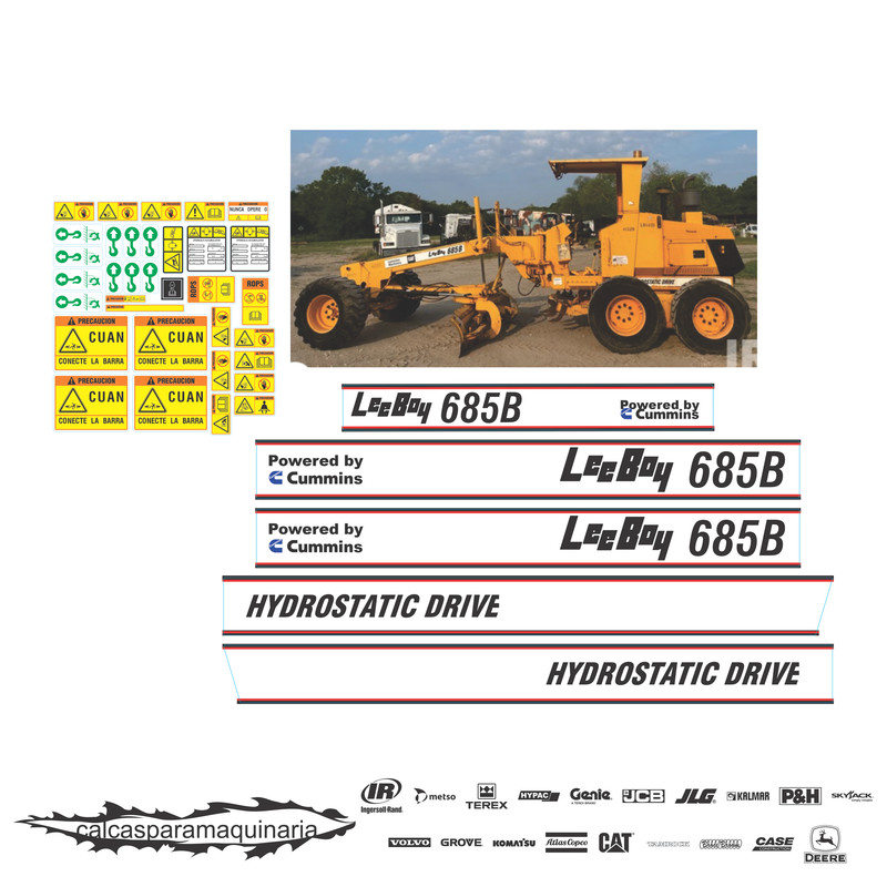 JUEGO DE CALCAS DE RESTAURACION PARA LEEBOY 685B