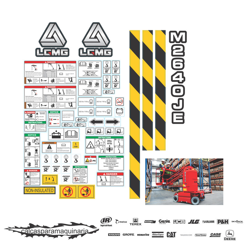 JUEGO DE CALCAS DE RESTAURACION PARA LGMG M2640JE