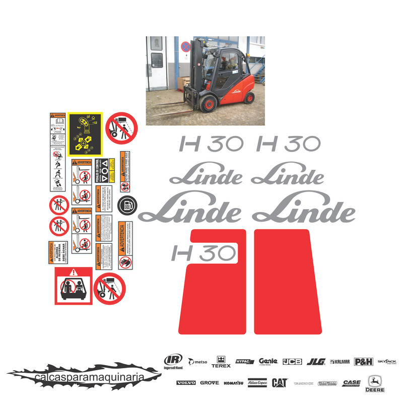 JUEGO DE CALCAS DE RESTAURACION PARA LINDE H30