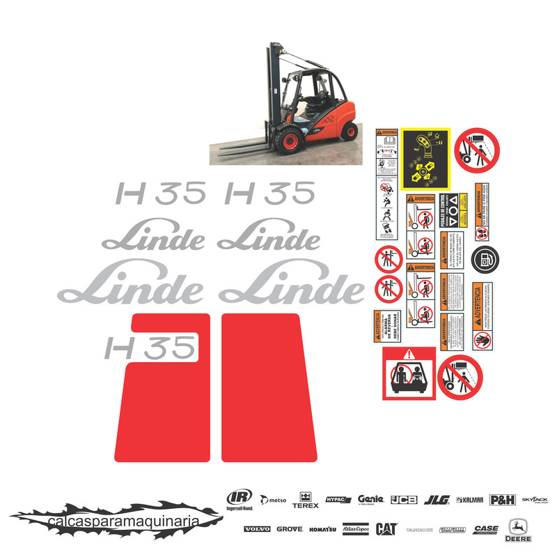 JUEGO DE CALCAS DE RESTAURACION PARA LINDE H35